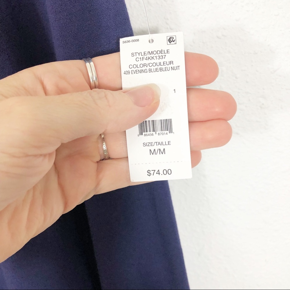 Lord & Taylor NWT Blue Skater Skirt Size Medium - Picture 2 of 7